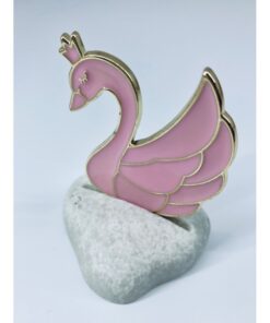 Βότσαλο με ρόζ κύκνο