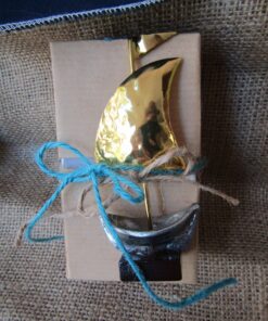 Καράβι από κασσίτερο και χρυσό μπρούτζο