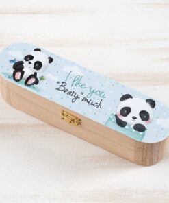 Ξύλινη κασετίνα Panda