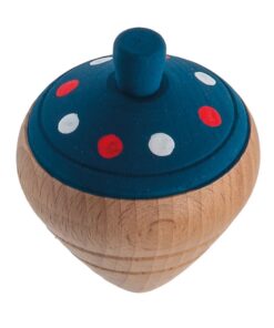 Ξύλινη σβούρα μπλε