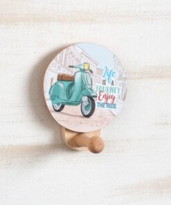 Ξύλινη κρεμάστρα τοίχου Vespa