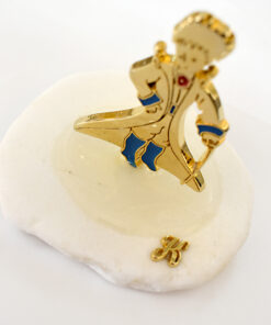 Μπομπονιέρα βότσαλο με πρίγκιπα και μονόγραμμα