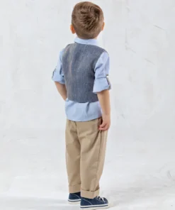 Alternative view of Βαπτιστικό Σύνολο σετ 5τεμ. για αγόρι - NESTORAS