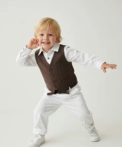 Alternative view of Βαμβακερό Σύνολο Βάπτισης για αγοράκι 5τεμ.- COLBY