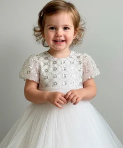 Τούλινο εξώ-πλατο φόρεμα για κοριτσάκι-ROSINELLA