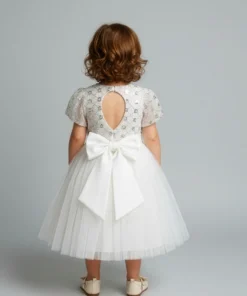 Alternative view of Τούλινο εξώ-πλατο φόρεμα για κοριτσάκι-ROSINELLA